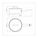 Ver imagem 4 de Panela Tramontina Professional em Aço Inox Fundo Triplo com Tampa Plana Detalhe Satinado 24 cm 4,7