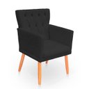 Ver imagem 4 de Kit Poltrona Capitonê Clássica Confortável para Sala e Quarto Ana Suede