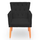 Ver imagem 6 de Kit Poltrona Capitonê Clássica Confortável para Sala e Quarto Ana Suede