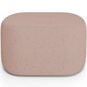 Ver imagem 6 de Puff Decorativo Orgânico para Living Quarto 70cm Doha W01 Linho Rosê - Lyam Decor