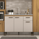 Ver imagem 5 de Balcão de Cozinha 3 Portas 1 Gaveta Berlim CO6310 120cm Ipê/Cristalo - Decibal