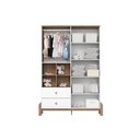 Ver imagem 3 de Guarda Roupa 4 Portas Ternura C- e 2 Gavetas Branco-jequitiba - Henn