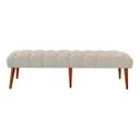 Ver imagem 1 de Recamier Rubi 1,98m Suede Bege - Dominic Decor