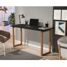 Mesa Estudo Escrivaninha 90 Cm para Quarto e Sala Moderna Trabalho Notebook Premium Luxo Cor Preto - 2