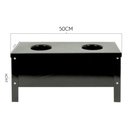 Ver imagem 2 de Fogão a Lenha Esmaltado Portátil Camping Aço Esmaltado Preto