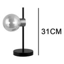 Ver imagem 3 de Abajur Tutu Black Gold e Champagne 32cm para 1 Lâmpada G9 de Led - Hl029