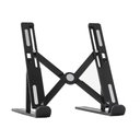 Ver imagem 3 de Suporte para Notebook Tablet Articulado Ergonomico Base Ajustavel Dobravel Preto Antiderrapante Prat