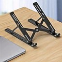 Ver imagem 2 de Suporte para Notebook Tablet Articulado Ergonomico Base Ajustavel Dobravel Preto Antiderrapante Prat