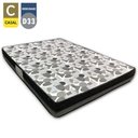 Ver imagem 2 de Cama Box Casal Sintético + Colchão Casal Ortobom Iso Dupla Face 60X138X188 Cor:Bege