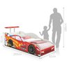 Cama Solteiro Carro Aerofólio Vermelho - 3