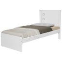 Ver imagem 1 de Cama Solteiro Barcelona Branco com Colchão