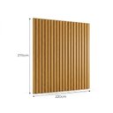 Ver imagem 3 de Painel para TV até 65 Polegadas MDF 270cm x 220cm Castanho