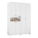 Ver imagem 1 de Guarda Roupa Infantil Vittoria 6 Portas e 2 Gavetas Branco - Móveis Albatroz