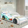 Cama Infantil Carro Aerofólio Branco com Colchão - 1