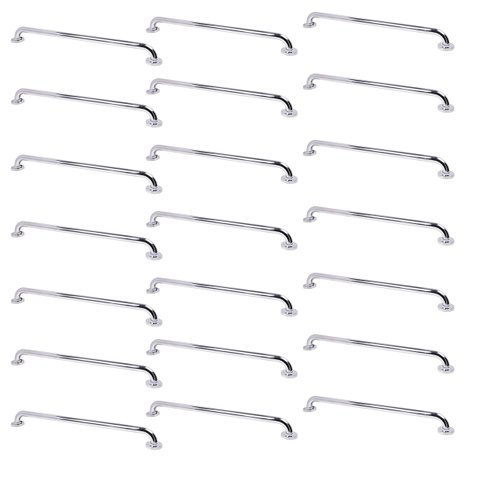 Alça de Apoio Inox 70cm Barra Kit 44 Unidades Acessibilidade Idoso Banheiro Segurança Suporte Resist