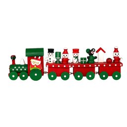 Enfeite Natal Trem de Madeira Decoração Natalina Diversão - 8