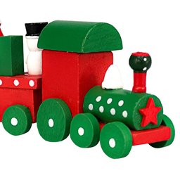 Enfeite Natal Trem de Madeira Decoração Natalina Diversão - 3