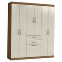 Ver imagem 1 de Guarda Roupa Casal 7 Portas 156 Cm Cancun Atacama Areia Armoveis