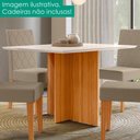 Ver imagem 2 de Mesa de Jantar Tampo sem Vidro 4 Lugares 120x90 cm Helo Freijo Off White Poliman