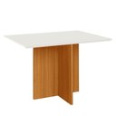 Ver imagem 1 de Mesa de Jantar Tampo sem Vidro 4 Lugares 120x90 cm Helo Freijo Off White Poliman
