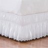 Saia Box Casal Queen Perolla Bordado Ultrassônico - Branco - 2