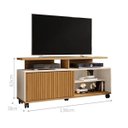 Ver imagem 2 de Rack Capixaba Cinomomo Off White Ripado
