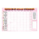 Ver imagem 1 de Mural Quadro de Deveres Rosa 30x45cm em Mdf com Caneta com Apagador +3 Anos Paper Toy