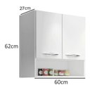 Ver imagem 3 de Módulo Armário Organizador Aéreo De Parede Banheiro Lavabo