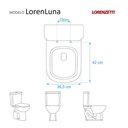 Ver imagem 3 de Tampa de Privada em Mdf Loren Luna Cinza Claro para Vaso Lorenzetti
