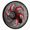 Ver imagem 1 de Ventilador Parede Lorena Preto Oscilante 127V Pás Vermelho