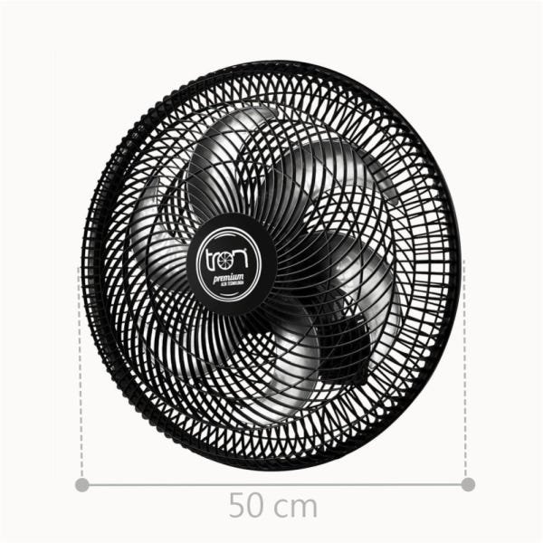 Ventilador Parede Lorena Preto Oscilante 127V - 2