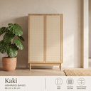 Ver imagem 1 de Armário Baixo Kaki 100% MDF - 86cm x 34cm - Tauari - Telinha Rattan
