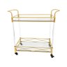 Carrinho Auxiliar de Acrílico e Dourado 82 cm - 3