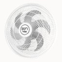 Ver imagem 1 de Ventilador Parede Lorena Branco Oscilante 220V Pás Prata