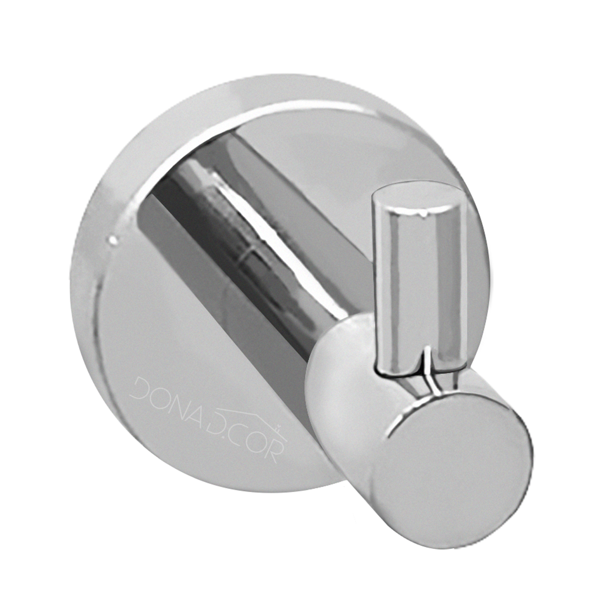 Cabide Gancho Simples de Parede Inox Cromado Acessório para Banheiro Multiuso Cabideiro Luxo