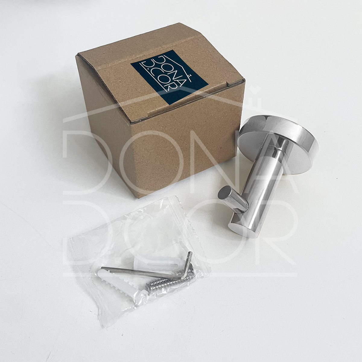 Cabide Gancho Simples de Parede Inox Cromado Acessório para Banheiro Multiuso Cabideiro Luxo - 5