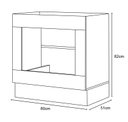 Ver imagem 3 de Balcão Forno Embutir Americana Cinza - Henn