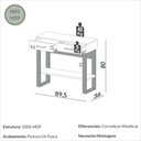 Ver imagem 4 de Aparador Industrial com 2 Gavetas e Prateleira 90cm Móvel na Caixa