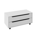 Ver imagem 1 de Balcão Gabinete 80cm com 2 Gavetas e Rodízio Bn3643 Branco - Tecno