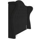 Ver imagem 3 de Cabeceira Cama Box Casal 195 Cm P05 Lisboa Bouclê Preto - Lyam Decor
