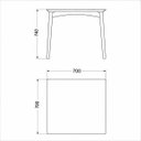 Ver imagem 4 de Mesa para 4 Lugares Desmontável Júpiter 70cm em Polipropileno Branco Acrilys