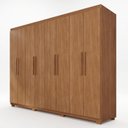 Ver imagem 2 de Guarda-Roupa Casal com Pés 8 Portas 4 Gavetas Titanium