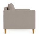Ver imagem 5 de Kit 02 Poltronas Decorativa Milena Linho Capuccino Pés de Madeira - Pallazio