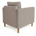 Ver imagem 6 de Kit 02 Poltronas Decorativa Milena Linho Capuccino Pés de Madeira - Pallazio