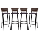 Ver imagem 1 de Kit 4 Banquetas para Cozinha Banco Alto Junco Argila Balcão Ilha Bancada Bares Piscina Área Gourmet