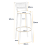 Kit 4 Banquetas para Cozinha Banco Alto Junco Argila Balcão Ilha Bancada Bares Piscina Área Gourmet - 2