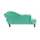 Ver imagem 6 de Recamier Decorativo Divã Amsterdã 147cm Lado Esquerdo Veludo Acqua
