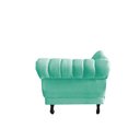 Ver imagem 7 de Recamier Decorativo Divã Amsterdã 147cm Lado Esquerdo Veludo Acqua