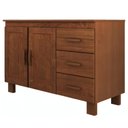 Ver imagem 1 de Balcão de Cozinha com Tampo 120cm 2 Portas Madeira Giana Castanho F07 - Mpozenato