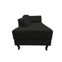Ver imagem 4 de Recamier Decorativo Divã Styllus Lado Esquerdo Suede Preto